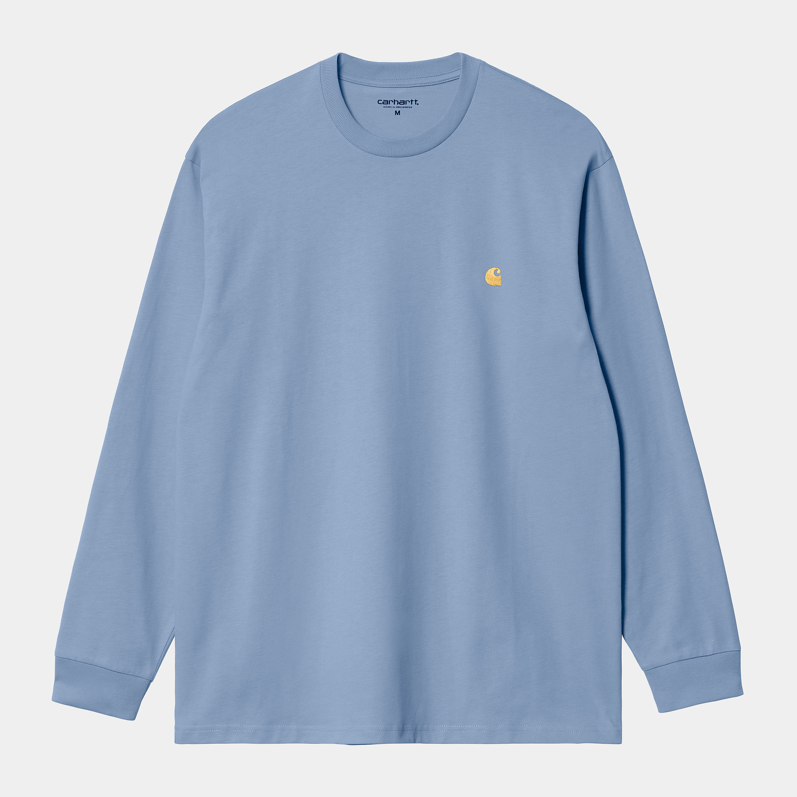 Carhartt WIP LS Chase T-Shirt White / Gold