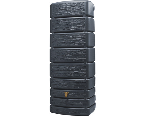 Wandreservoir 4rain Slim Stone Decor incl. kraan 500 l grafietgrijs