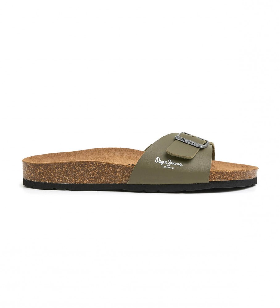 Sandálias verdes Pepe Jeans Bio Single Champion