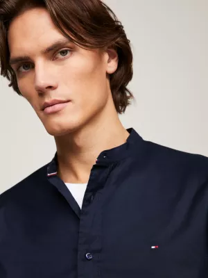 Camisa de corte regular com tingimento natural