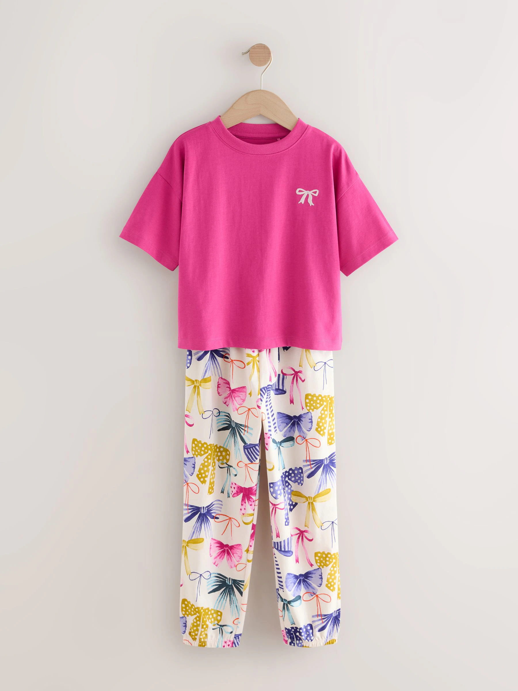 Bows Bright - Verpakking van 3 pyjama's met joggingbroek (3-16 jr)