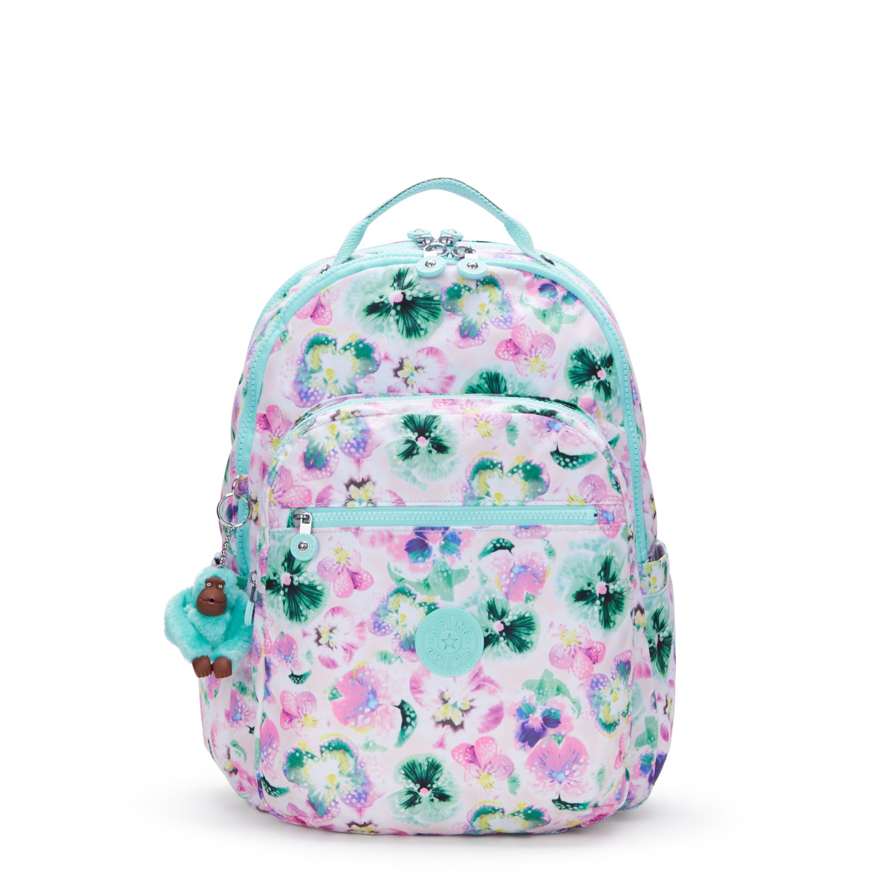 SEOUL LAP Grand sac à dos avec compartiment séparé pour ordinateur portable - Aqua Blossom