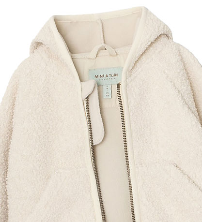Mini A Ture Fleecejakke - Teddy - MatLiff - Angora Cream