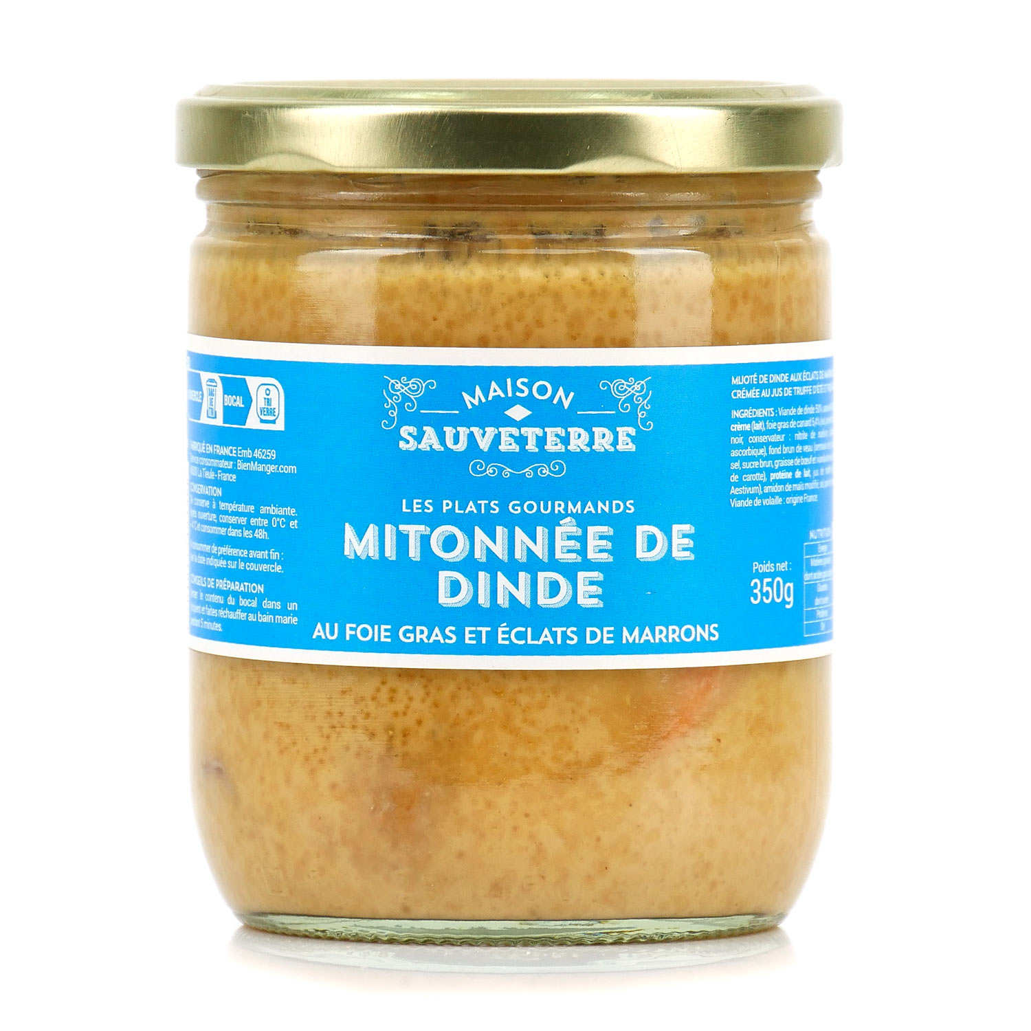 Mitonnée de dinde au foie gras et ses éclats de marrons