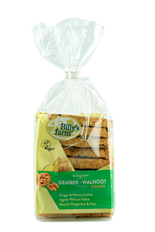 Billy's Farm Gember walnootstaafjes 175g
