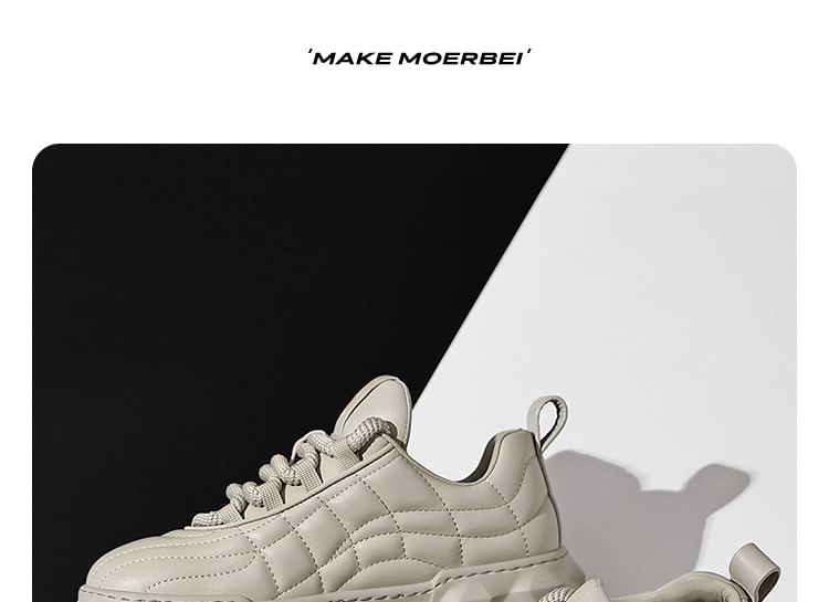 VEAZ - Effen platform sneakers