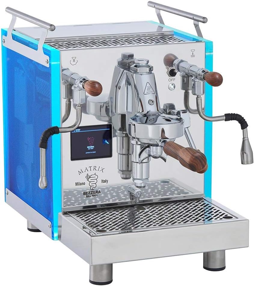 Bezzera Matrix Top MN Espressomaschine mit Rotationspumpe, Touch Display, LED Panel und Temperatursteuerung