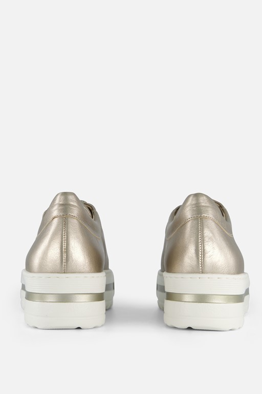 Gabor Sneakers goud Leer
