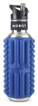 Bouteille de sport - Mobot - Fonction 2 en 1 rouleau de massage - Bleu foncé