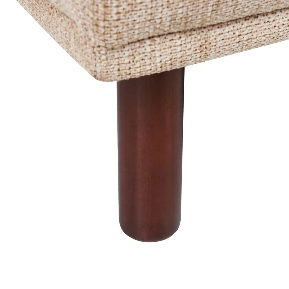 HOLT - Ottomaan - Beige - Polyester