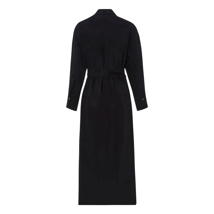 Rodebjer Robe Boutonnée Twill | Noir
