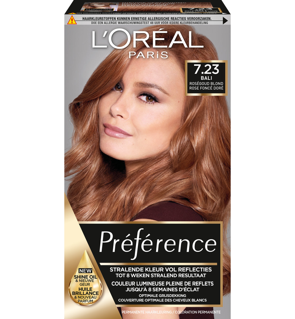 L’Oréal Preference Rosegold 7.23 Blond (1 set)