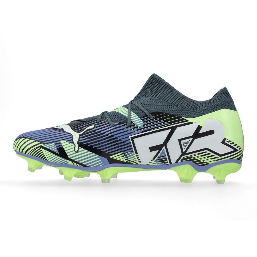 PUMA Future 7 Match FG/AG Lights Out - Gray Skies/Blanc/Fizzy Apple