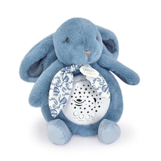 Veilleuse musicale lapin doudou - Bleu - DOUDOU ET COMPAGNIE