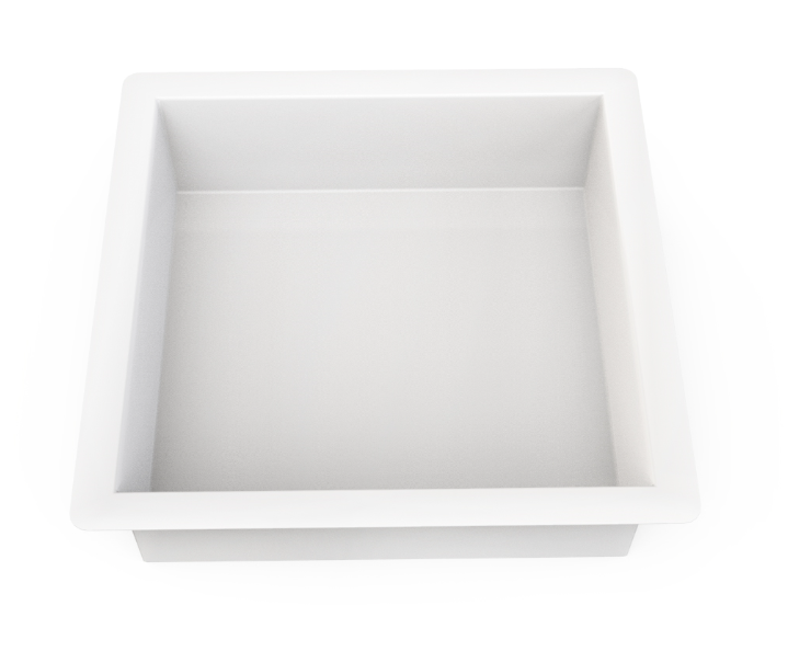 Mueller inbouwnis 30x30x7cm mat wit