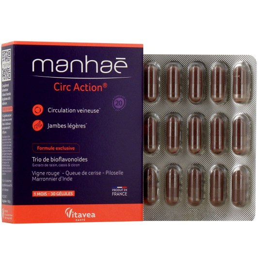 Manhae Circ Action : circulation, jambes lourdes - A partir de 20 ans