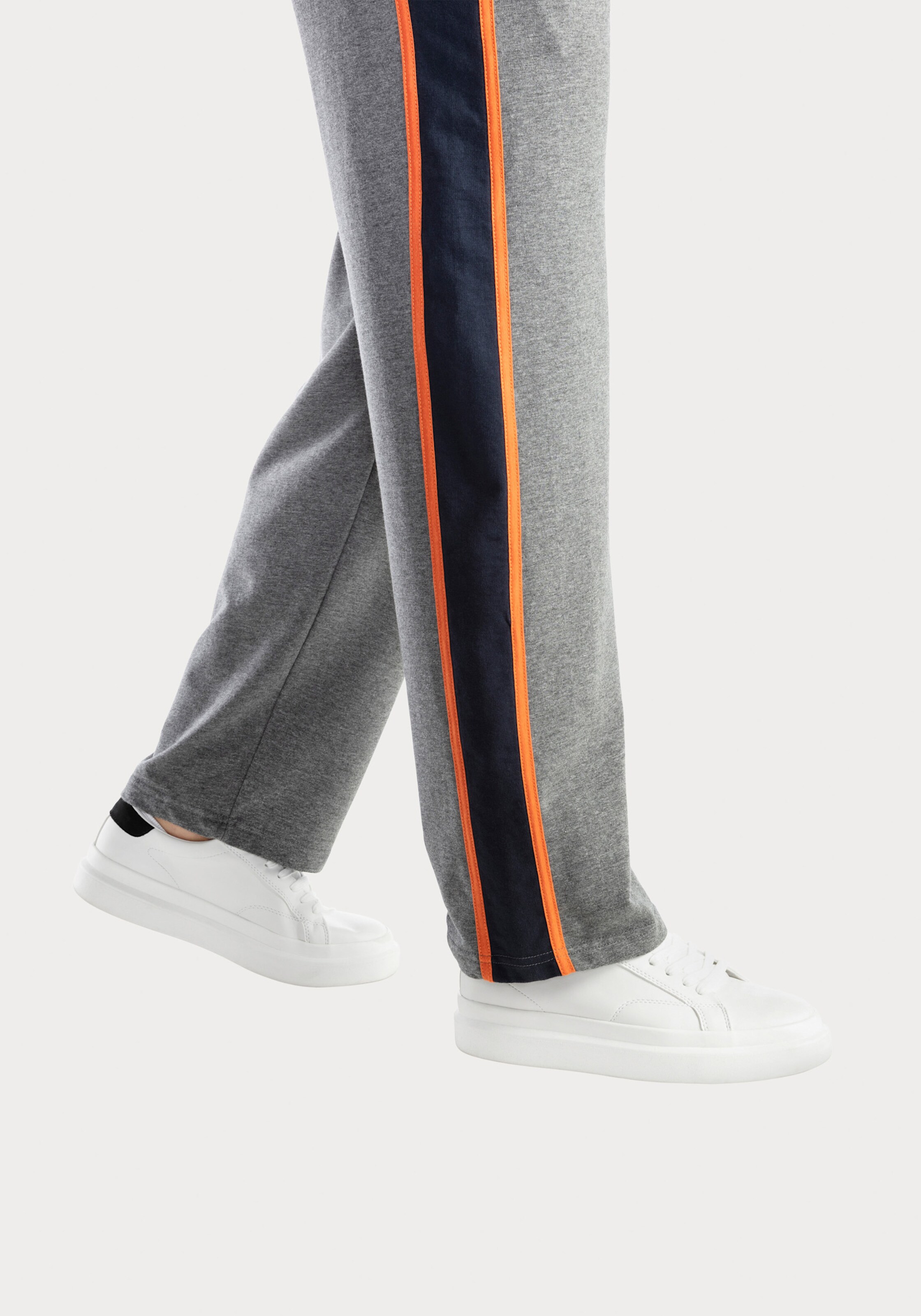 H.I.S Sweathose in dunkelgrau-meliert