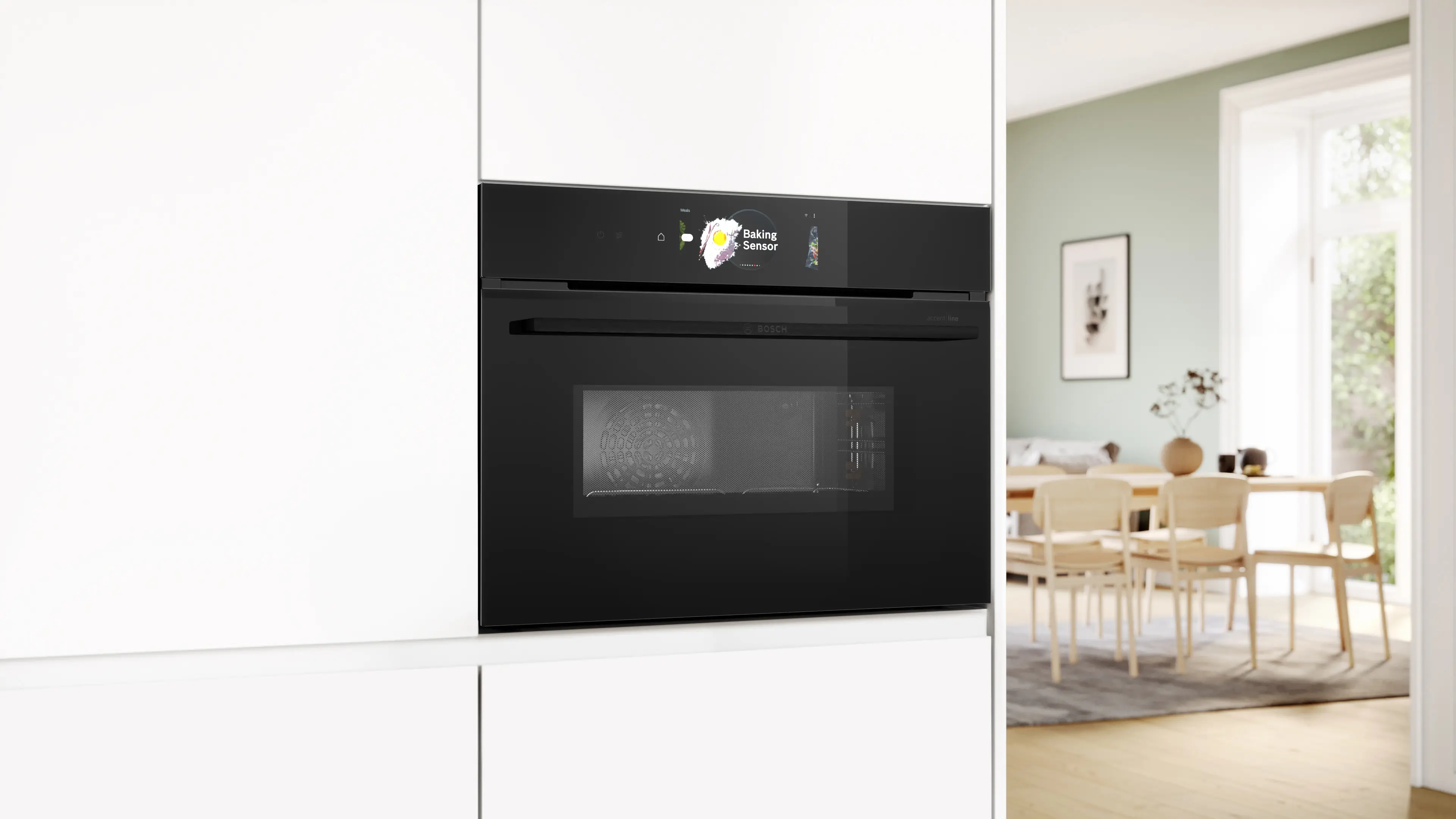 Serie 8 Compacte bakoven met magnetron 60 x 45 cm Zwart