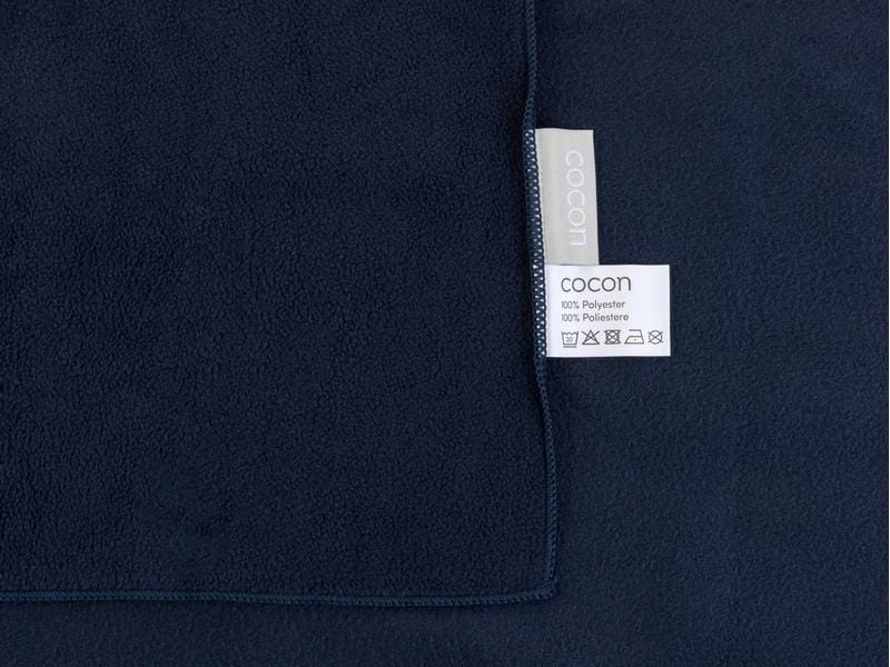 COCON Decke Fleece Polar 150 x 210 cm, Navy Flauschige Fleecedecke