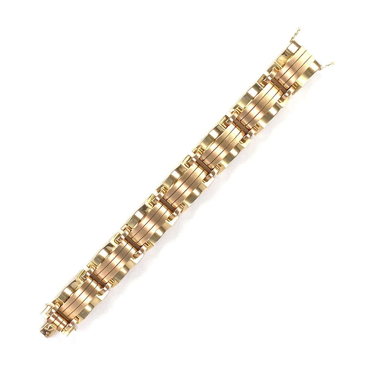 Bracelet d'occasion 2 ors 750 19,5 cm