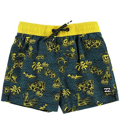 Billabong Bådeshorts - Adventure Island - Sort/Gul
