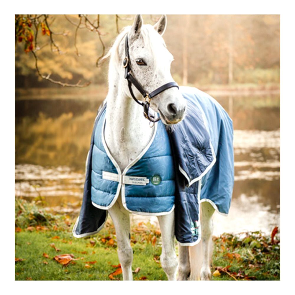 Horseware ECO LINER 300G - Doublure teal eco print/grey