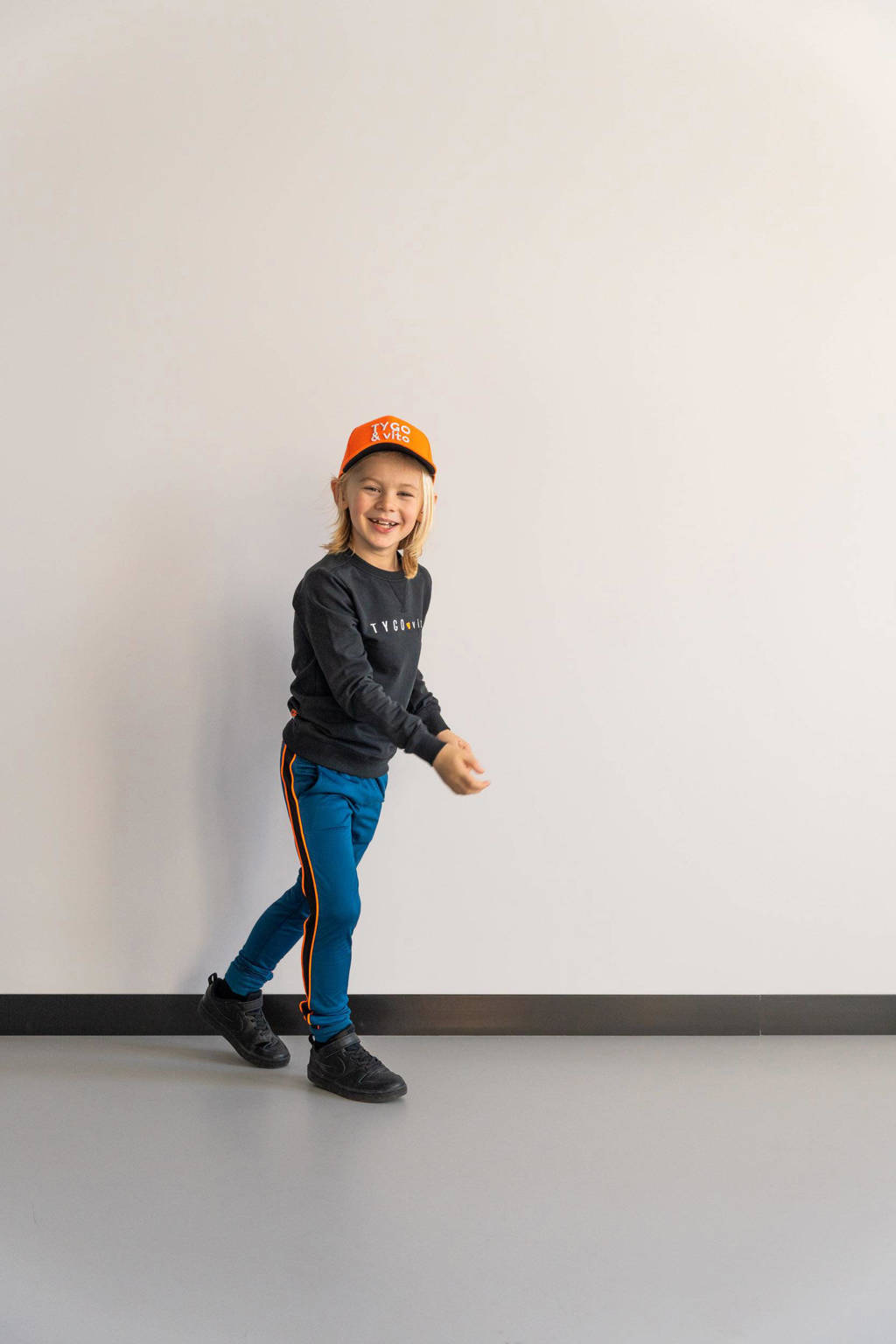 TYGO & vito slim fit broek Pepijn blauw