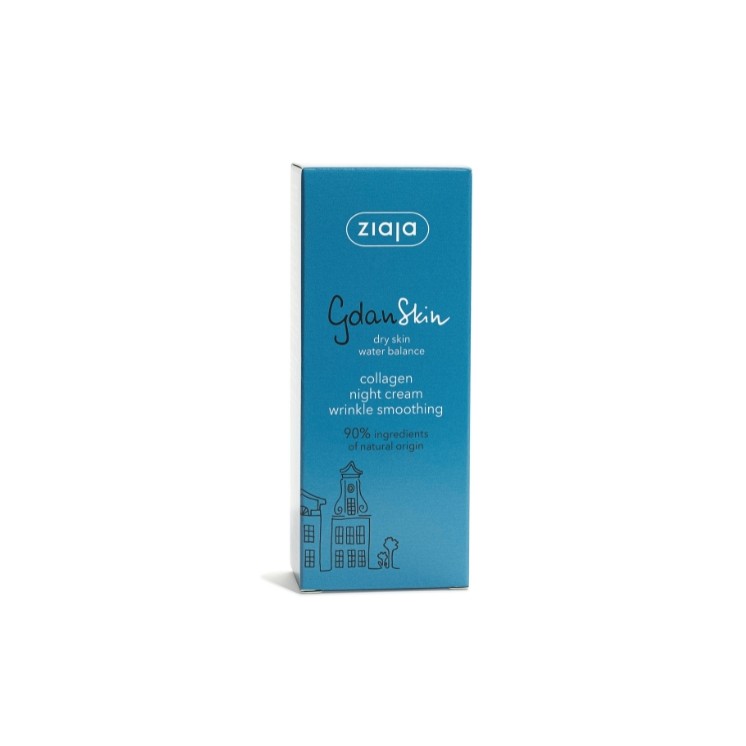Ziaja GdanSkin Collagen Nachtgesichtscreme Glättung von Falten 50 ml