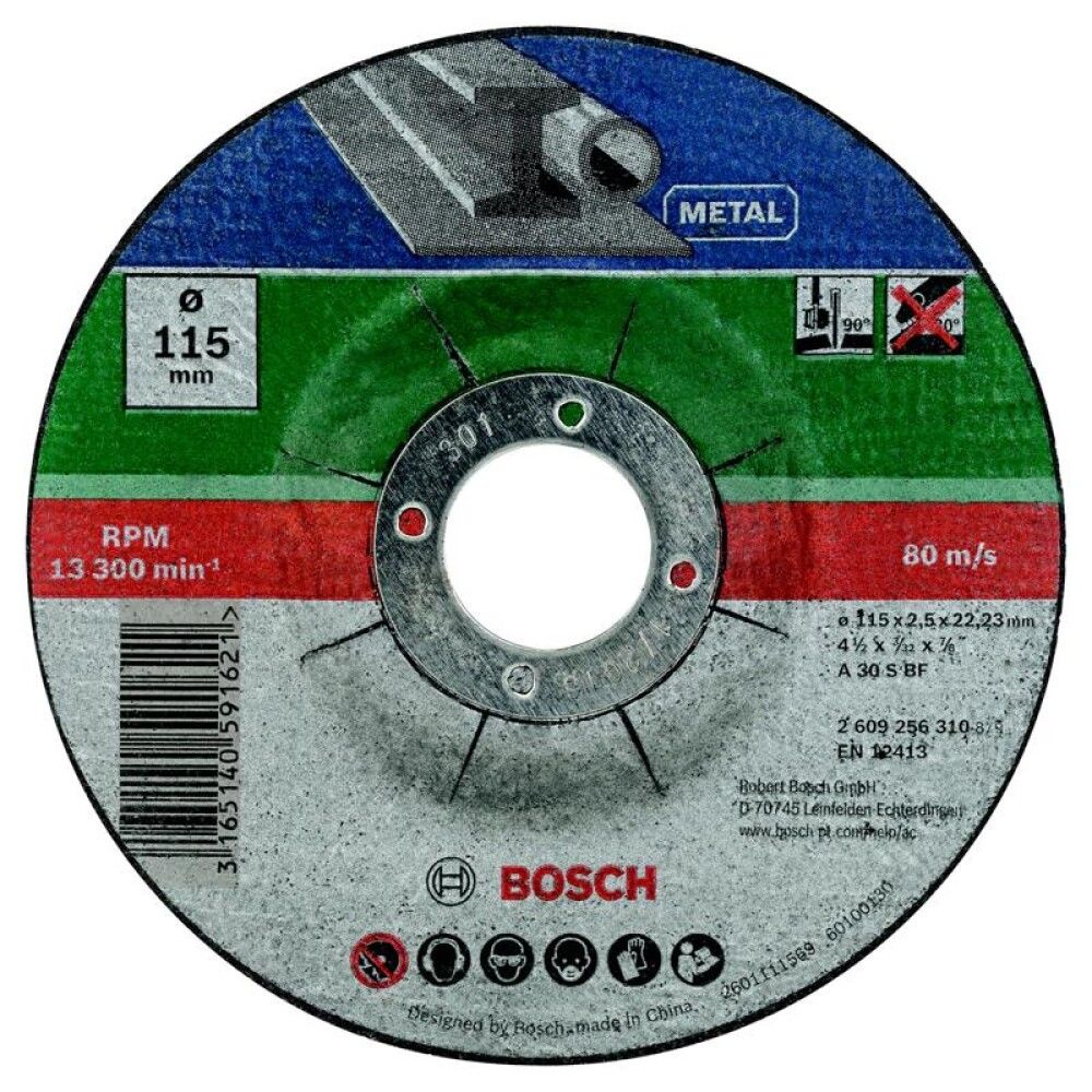 KAPPSKIVE BOSCH METALL 115X2,5MM 5STK