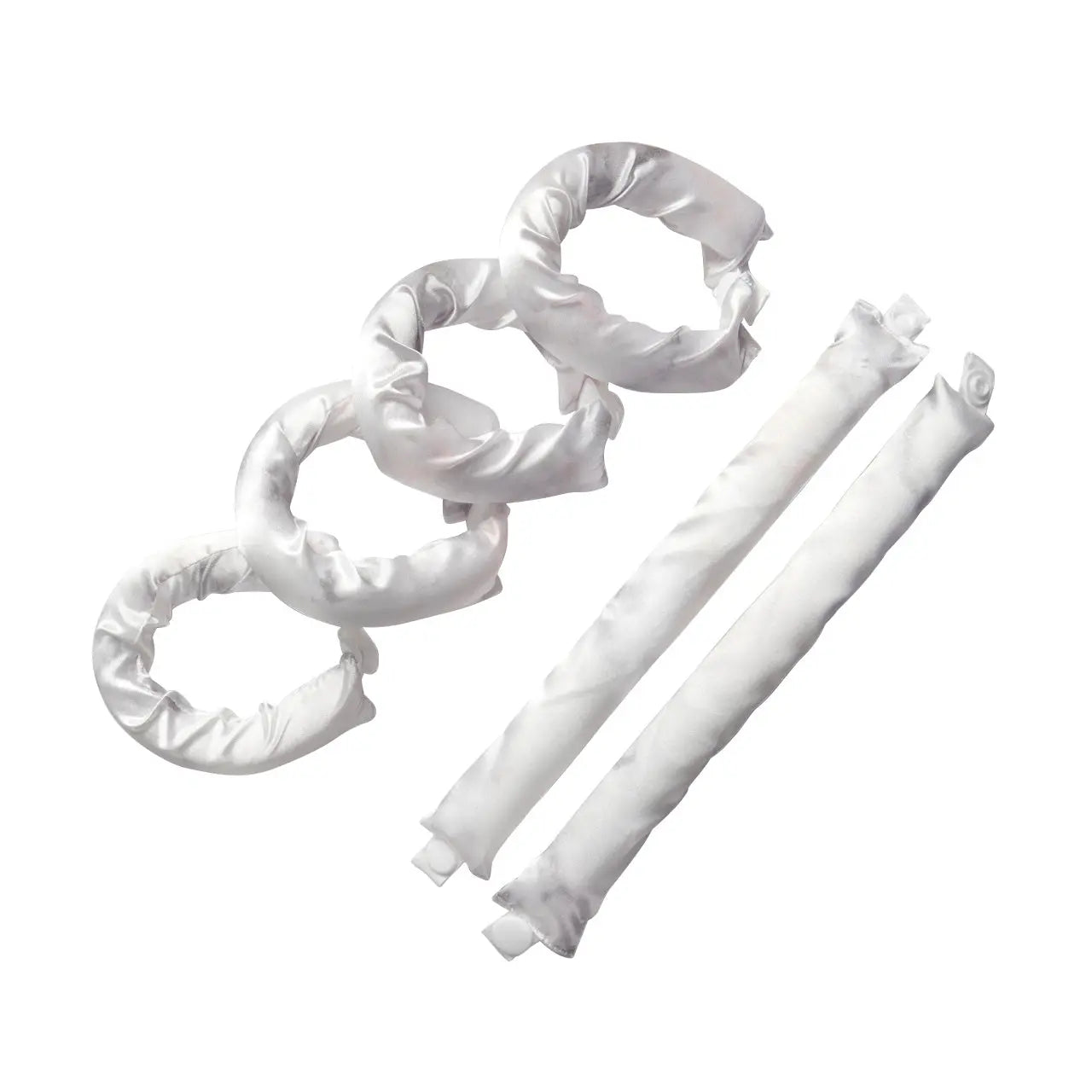 Satin Pillow Rollers Marble
