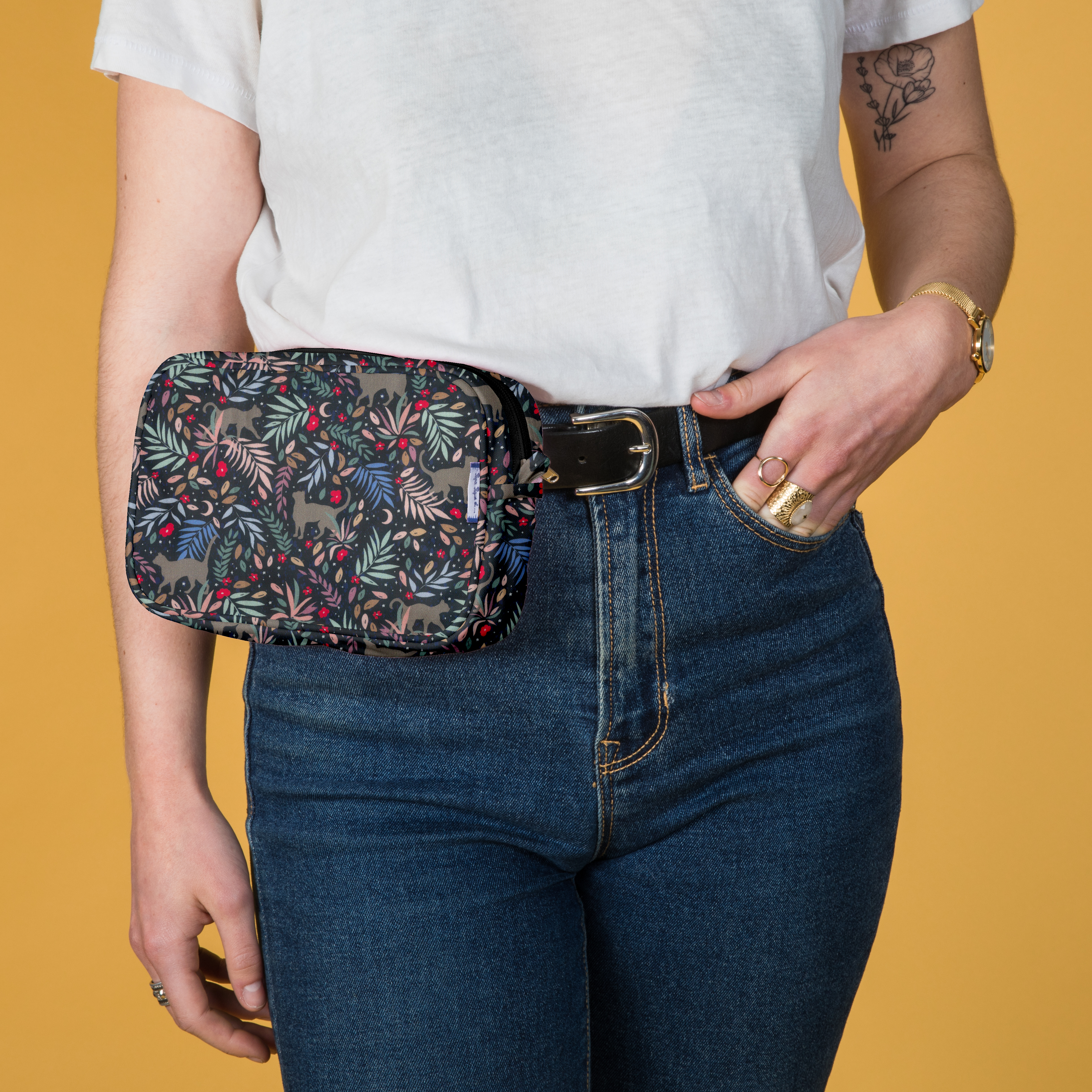 Pochette Banane Nuit Féline