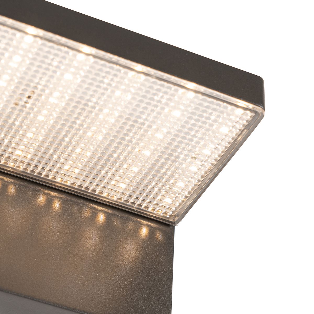 Buiten wandlamp donkergrijs incl. LED en dimlicht op solar - Sunnie