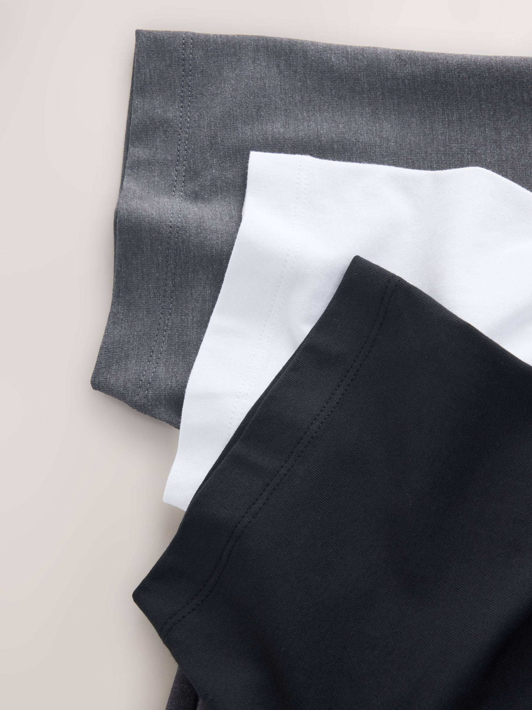 Wit/grijs/zwart - 3 Jersey polo's