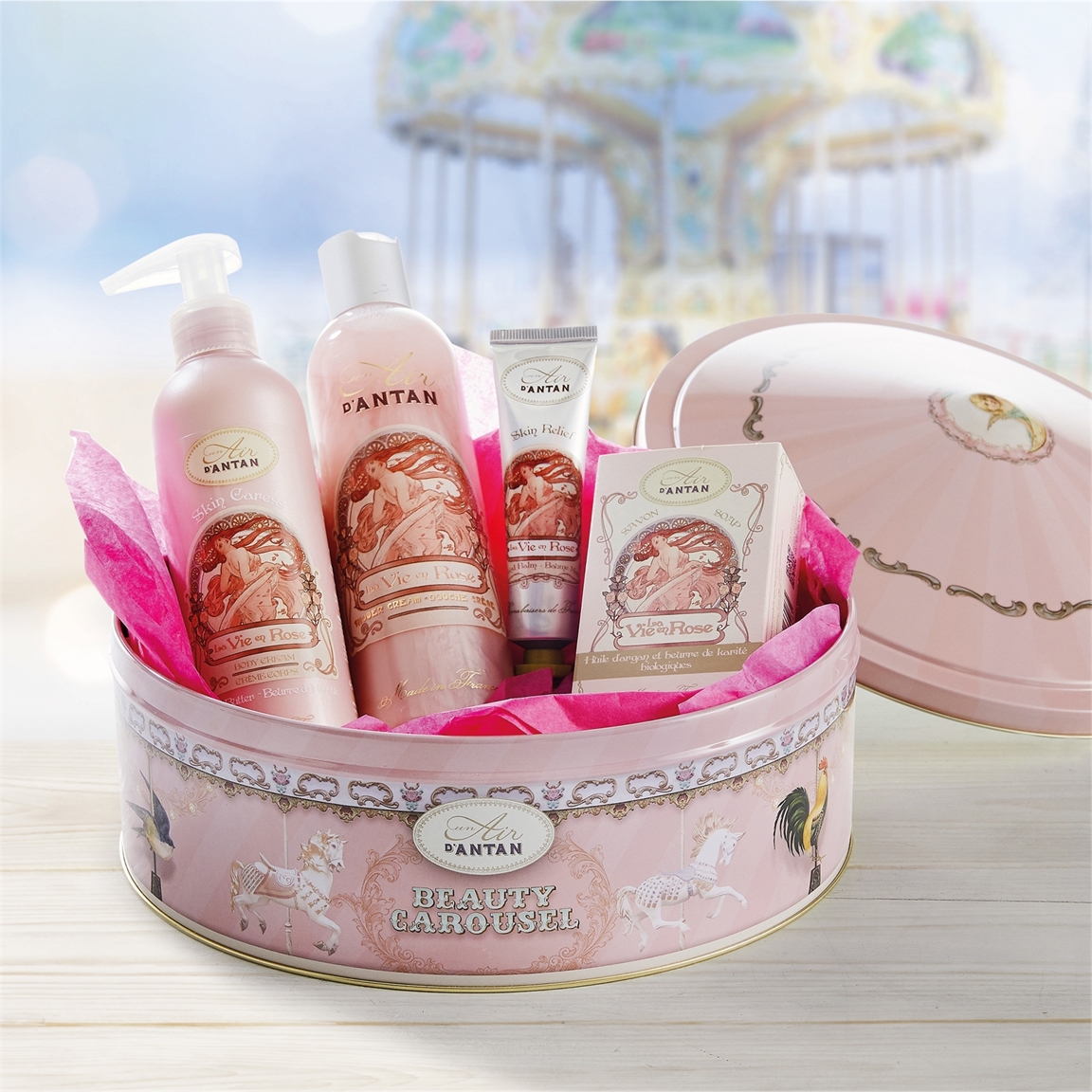 Coffret carrousel la vie en rose