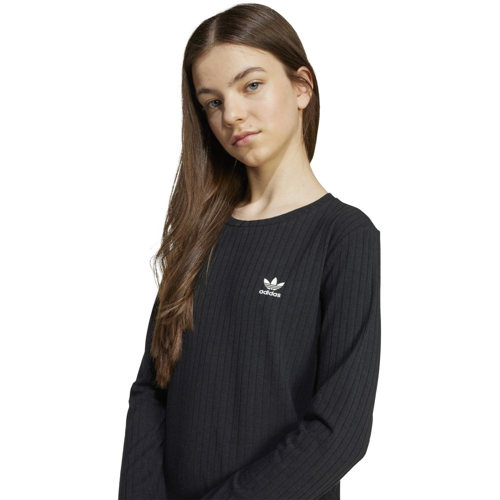 Køb adidas Originals Black/White Wide Rib Kjole