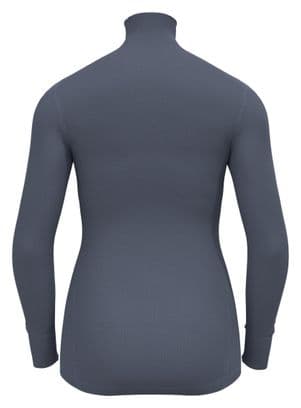 Base Layer Femme Odlo Half Zip Active Warm Gris