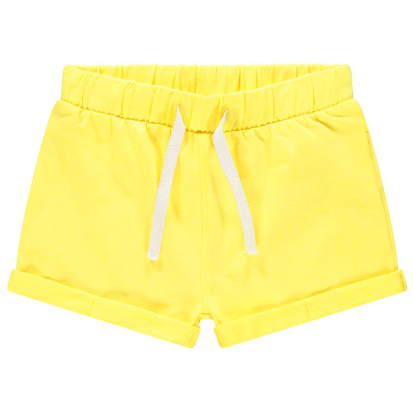 Short en molleton uni - Jaune