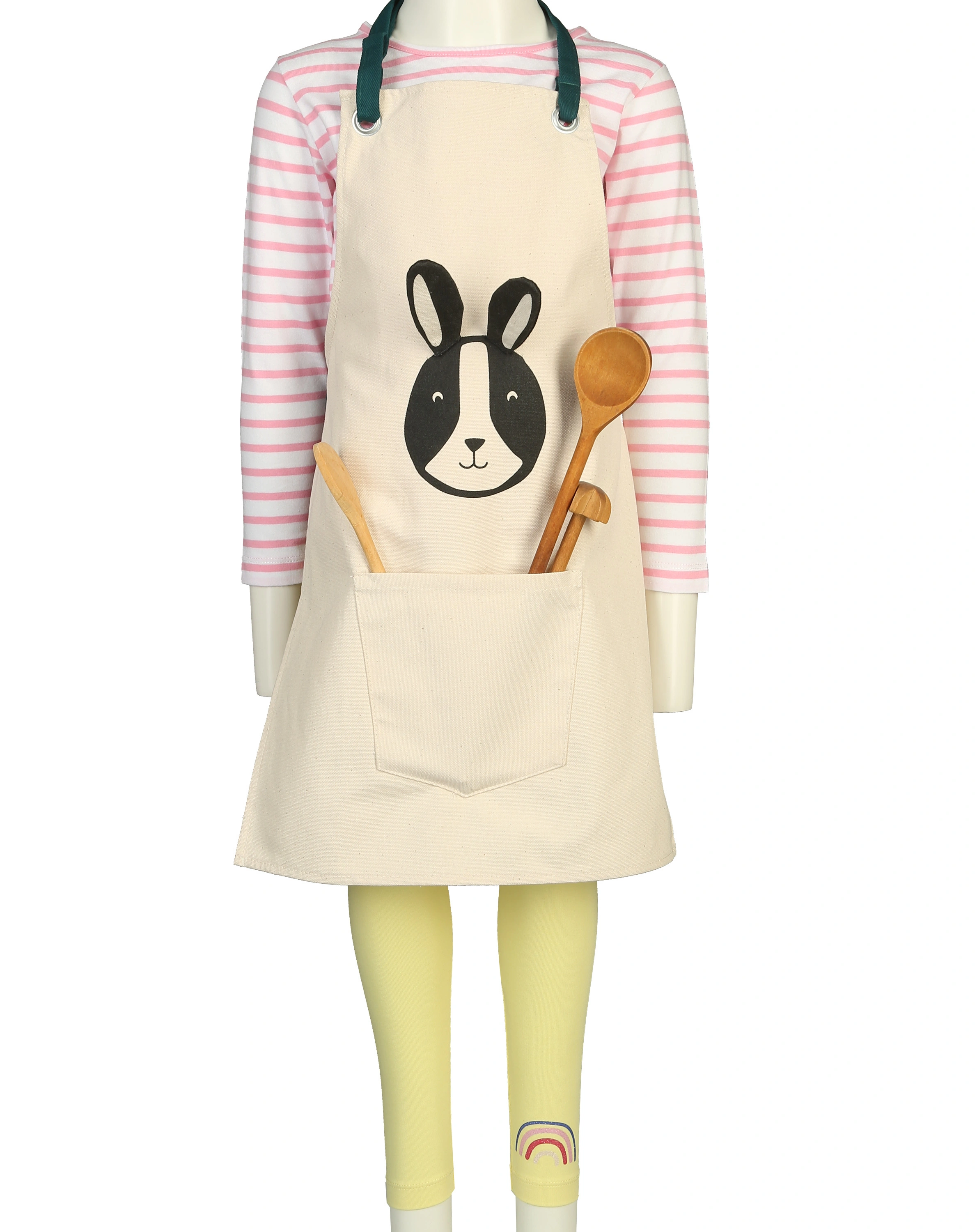 Kinderschürze HASE MINI in natur (Größe: 3-6 Jahre)