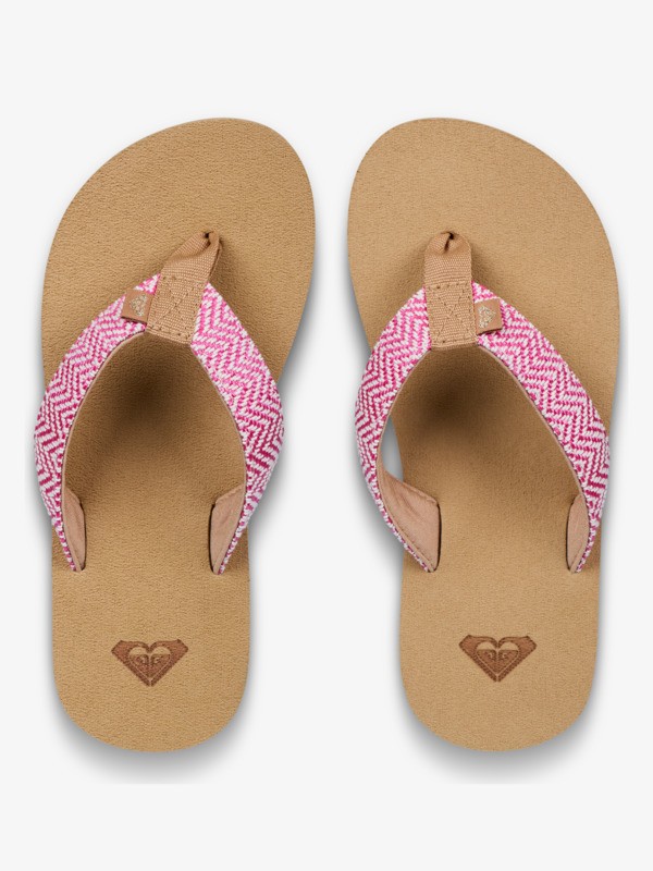 Rg Porto Raffia Sandales Rouge Fille