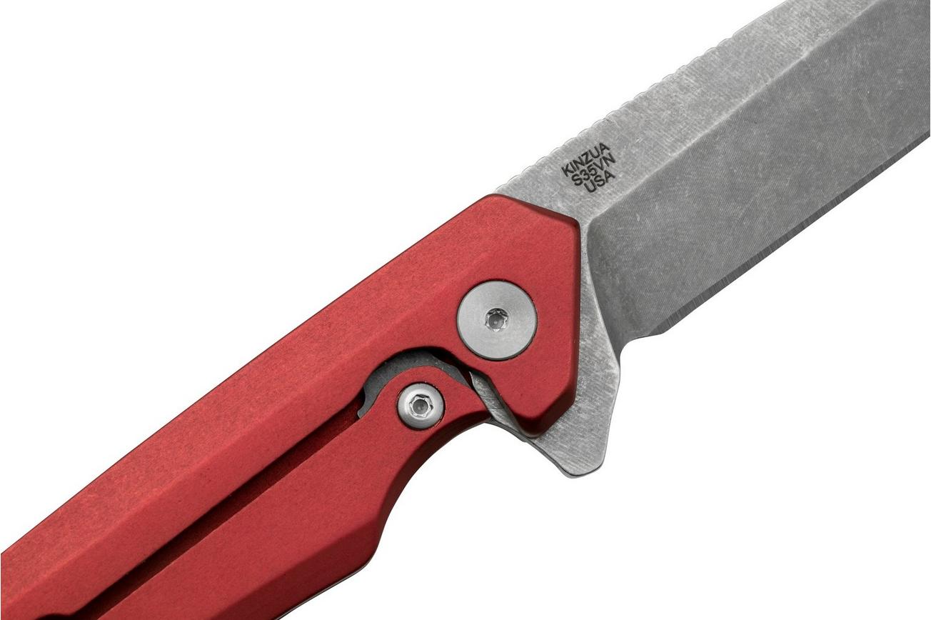 Case Kinzua Spearpoint, Red Anodized Aluminum, S35VN, 64661 zakmes