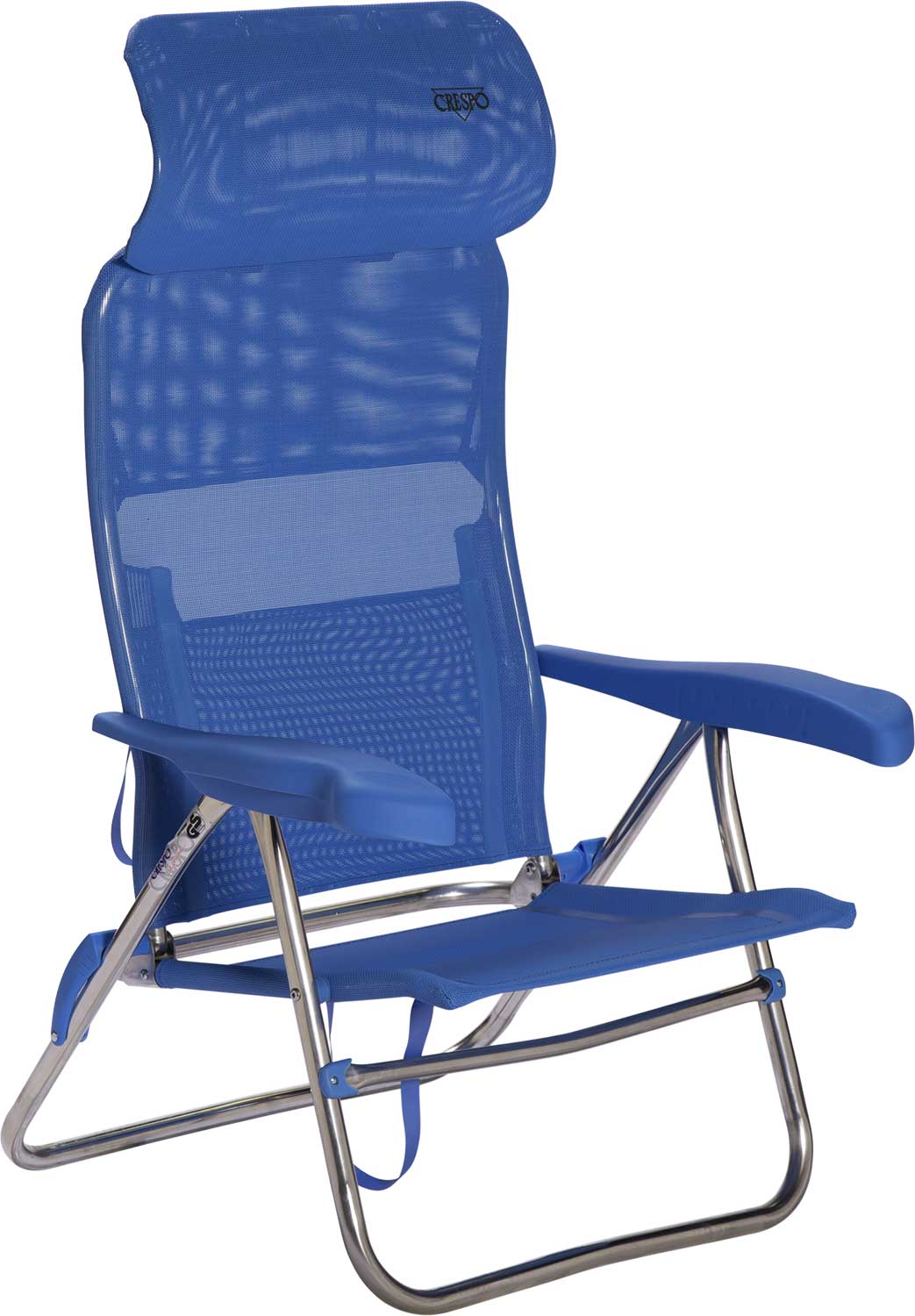 Crespo AL-205 Compact Beach Chair Strandstuhl blau