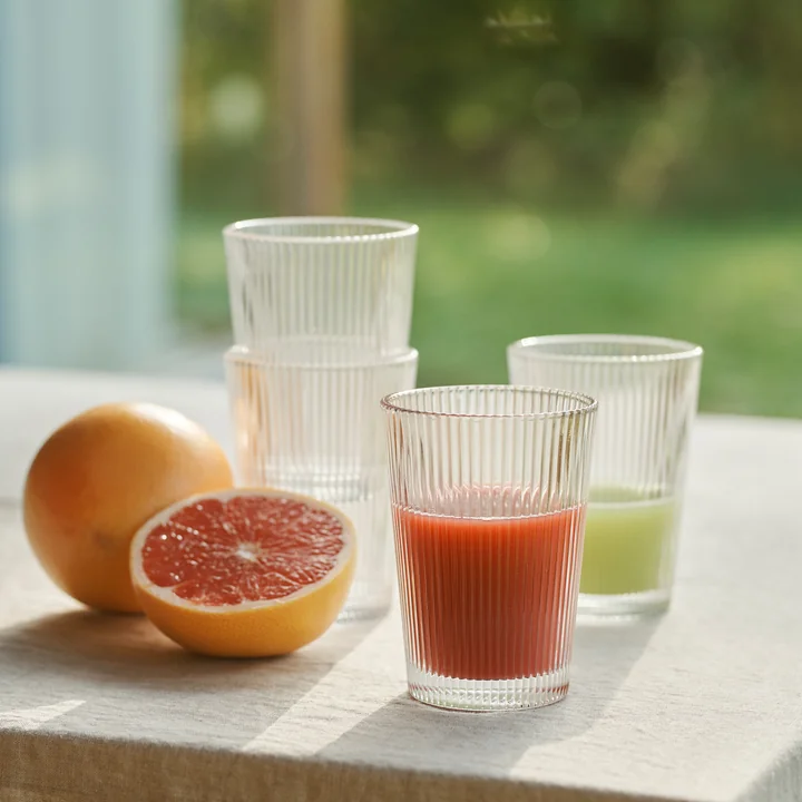 Stelton - Pilastro Trinkglas 0,35 L, klar (4er-Set)