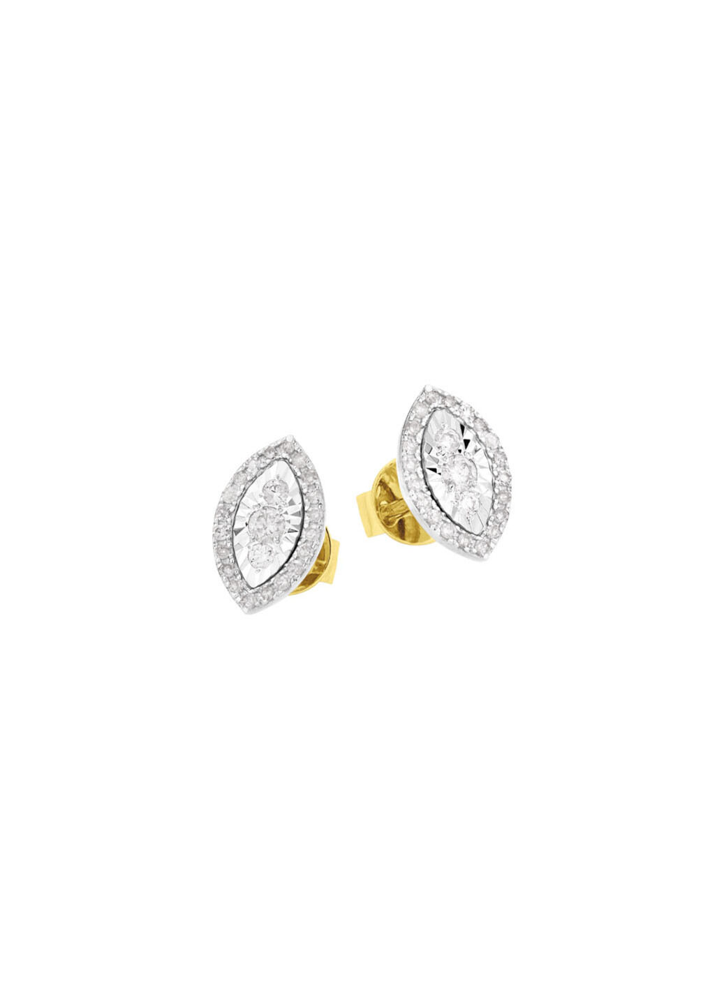 Ohrstecker mit 6 Brillanten und 40 Diamanten