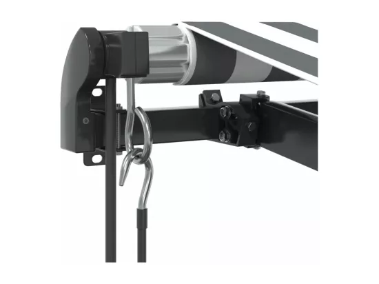 Auvent rétractable automatique avec LED anthracite et blanc