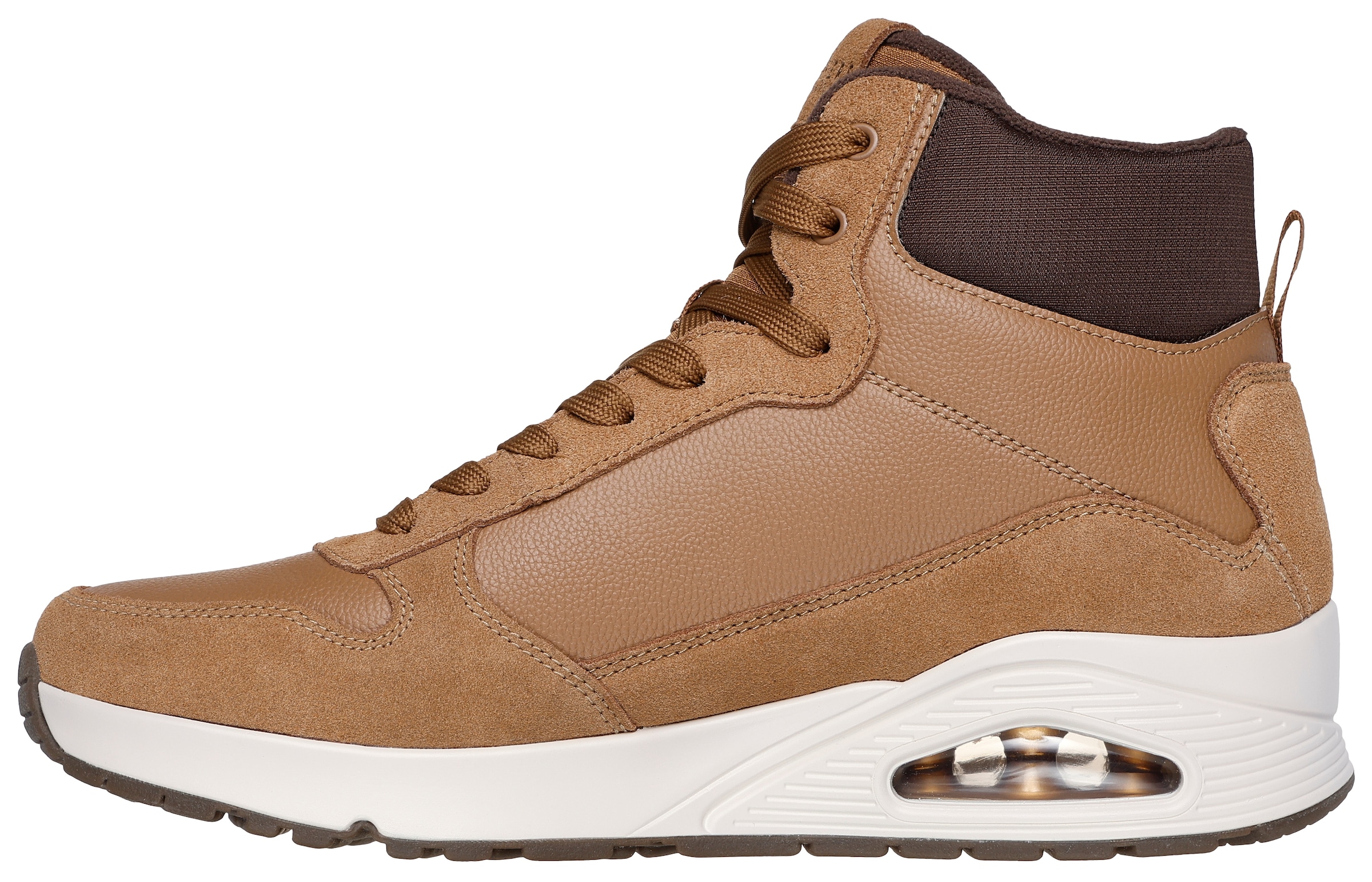 Skechers Sneaker »UNO«  , Mid Cut Sneaker, Schnürboots  mit gepolstertem Schaftrand