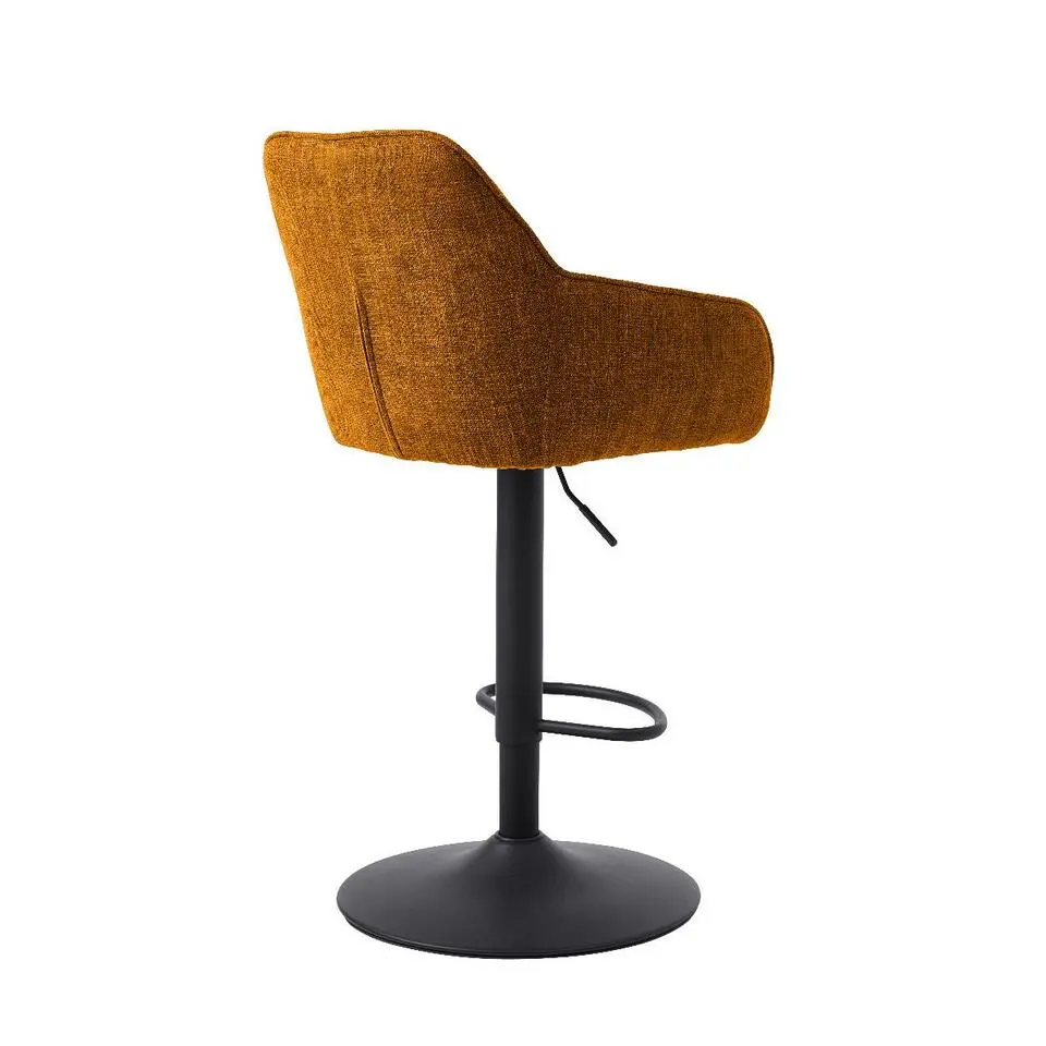 Nordic Home - Ellis verstelbare barstoel stof - roestbruin