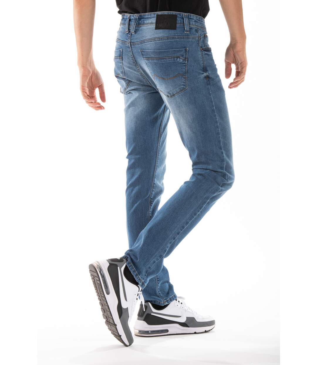 Jeans RL80 Fibreflex® super stonewashed coupe droite ajustée DENIM