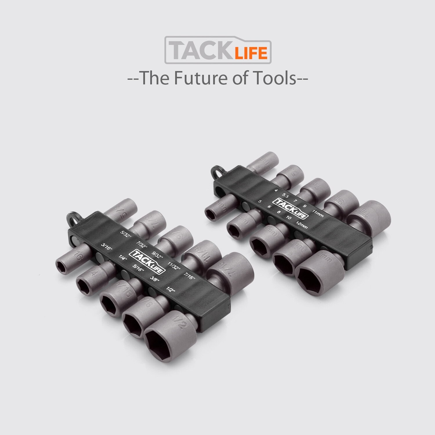 Tacklife PNDB1A Steckschlüsseleinsätze Schraubendreherbitsätze mit Chrom Vanadium Stahl