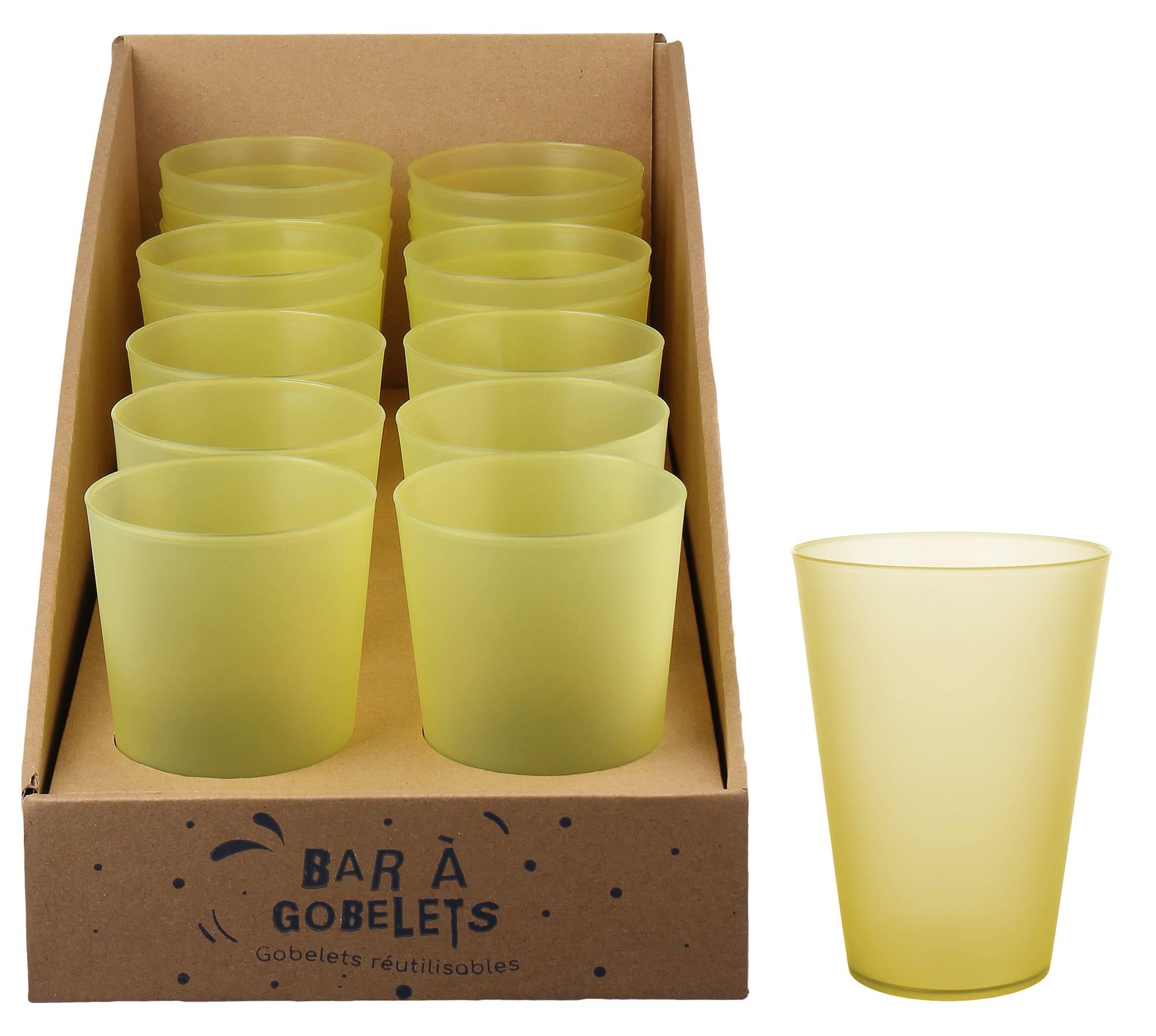 GOBELET 40CL JAUNE