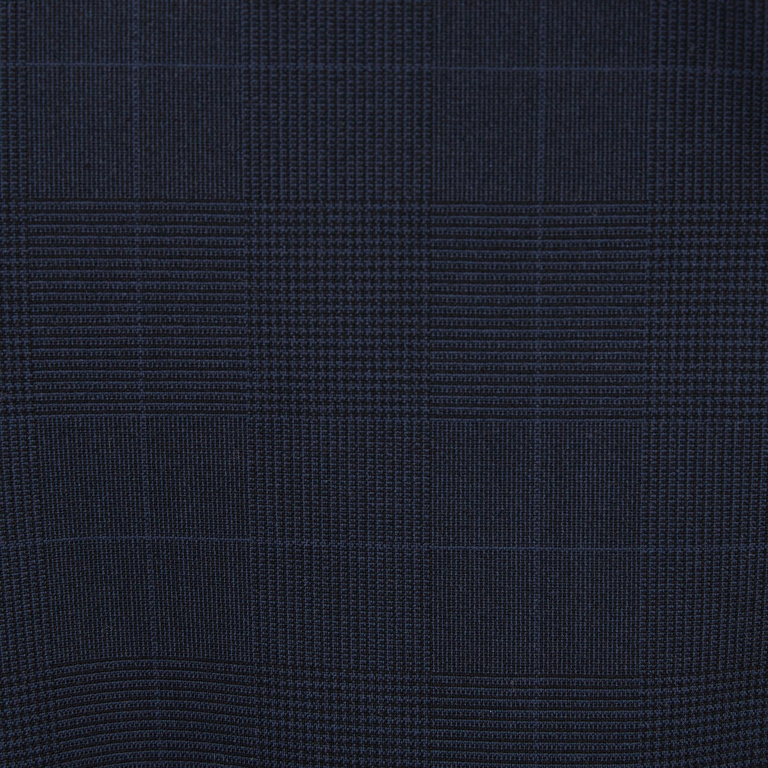 Gilet de costume slim à carreaux Bleu